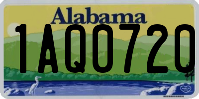 AL license plate 1AQ0720
