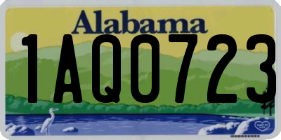 AL license plate 1AQ0723