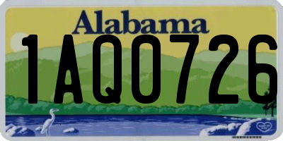 AL license plate 1AQ0726