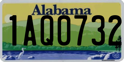 AL license plate 1AQ0732