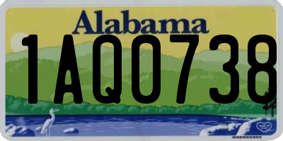 AL license plate 1AQ0738