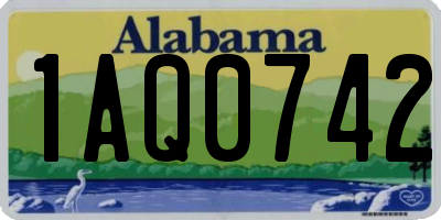 AL license plate 1AQ0742
