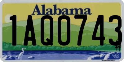 AL license plate 1AQ0743
