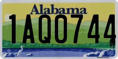 AL license plate 1AQ0744