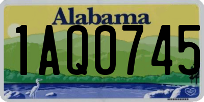 AL license plate 1AQ0745