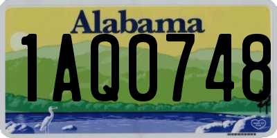 AL license plate 1AQ0748