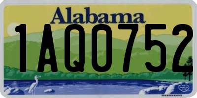 AL license plate 1AQ0752