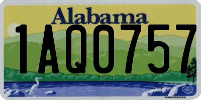 AL license plate 1AQ0757