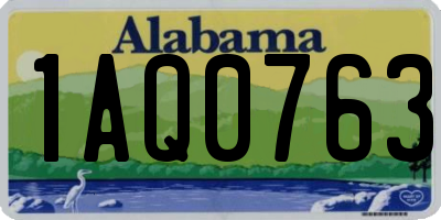 AL license plate 1AQ0763