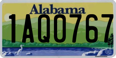 AL license plate 1AQ0767
