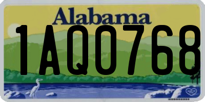 AL license plate 1AQ0768