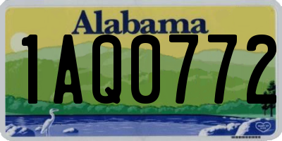 AL license plate 1AQ0772