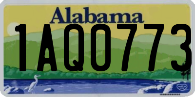 AL license plate 1AQ0773