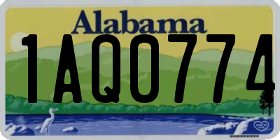 AL license plate 1AQ0774