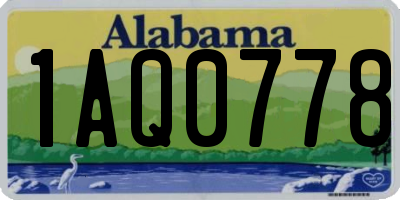 AL license plate 1AQ0778