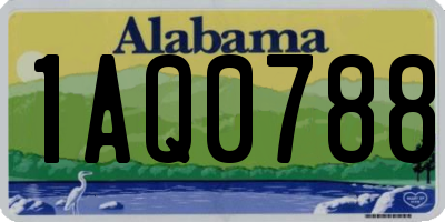 AL license plate 1AQ0788