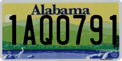 AL license plate 1AQ0791