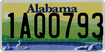 AL license plate 1AQ0793