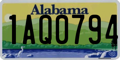 AL license plate 1AQ0794