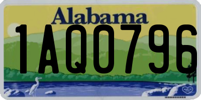 AL license plate 1AQ0796