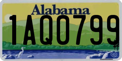 AL license plate 1AQ0799