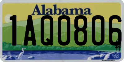 AL license plate 1AQ0806