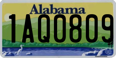 AL license plate 1AQ0809