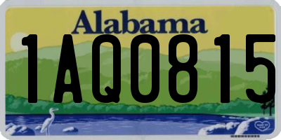AL license plate 1AQ0815