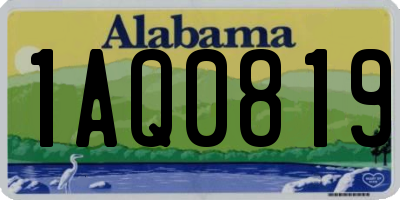 AL license plate 1AQ0819