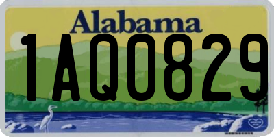 AL license plate 1AQ0829