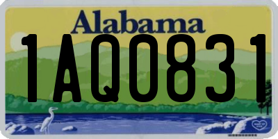 AL license plate 1AQ0831