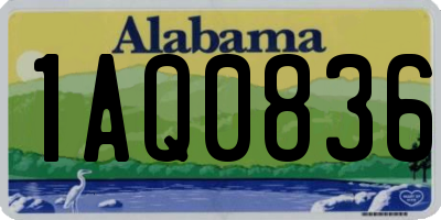 AL license plate 1AQ0836