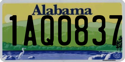 AL license plate 1AQ0837