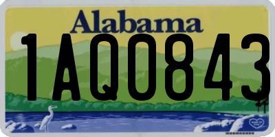 AL license plate 1AQ0843