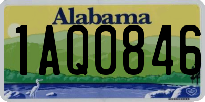 AL license plate 1AQ0846