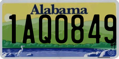 AL license plate 1AQ0849