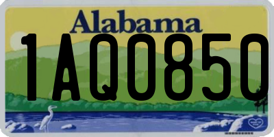 AL license plate 1AQ0850