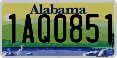 AL license plate 1AQ0851