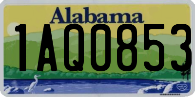 AL license plate 1AQ0853