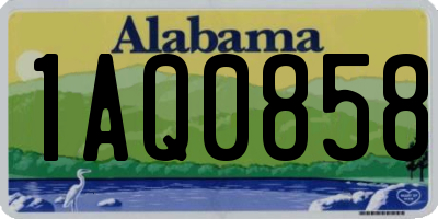 AL license plate 1AQ0858