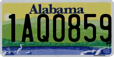 AL license plate 1AQ0859