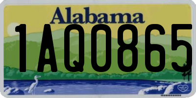 AL license plate 1AQ0865