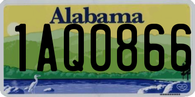 AL license plate 1AQ0866