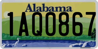 AL license plate 1AQ0867