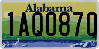 AL license plate 1AQ0870