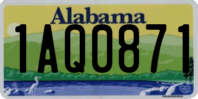 AL license plate 1AQ0871