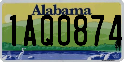 AL license plate 1AQ0874