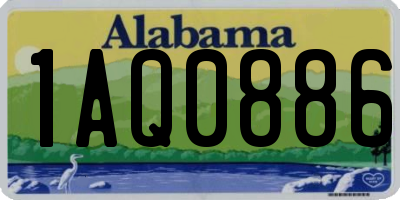 AL license plate 1AQ0886