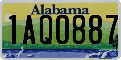 AL license plate 1AQ0887