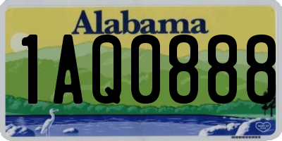 AL license plate 1AQ0888